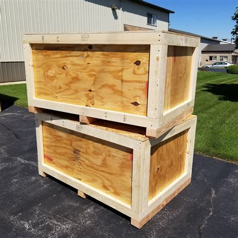 custom wooden cardboard crates.